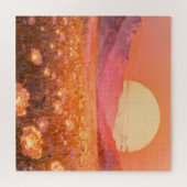Sonnenuntergangsblüten-Puzzle Puzzle (Horizontal)