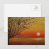 Sonnenuntergangsdruck Postkarte (Vorne/Hinten)