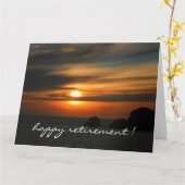 Sonnenuntergangsfarben groß karte (Gelbe Blume)