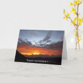 Sonnenuntergangsfarben Karte (Gelbe Blume)