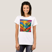 Sonnenuntergangsglück T-Shirt (Vorne ganz)