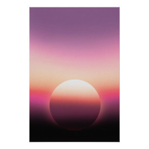Sonnenuntergangshimmel bunt poster