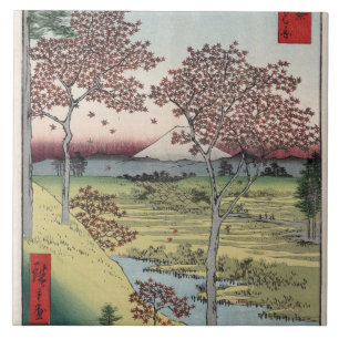 Sonnenuntergangshügel, Meguro in der östlichen Hau Fliese