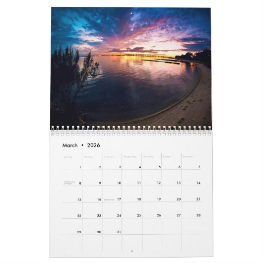 Sonnenuntergangskalender Kalender (Mär 2026)