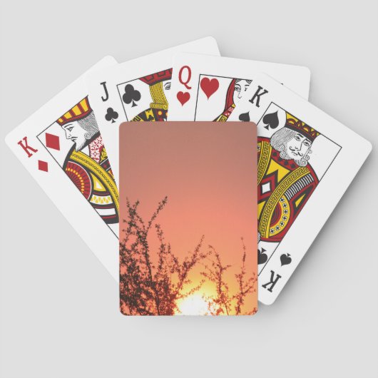 Sonnenuntergangskarten Spielkarten (Rückseite)