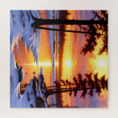Sonnenuntergangslandschaft Puzzle (Horizontal)