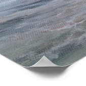 Sonnenuntergangsmalerei mit Palmen Poster (Ecke)