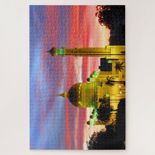 Sonnenuntergangsmoschee Puzzle (Vertikal)