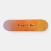 Sonnenuntergangsorange Skateboard (Horizontal)