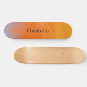 Sonnenuntergangsorange Skateboard