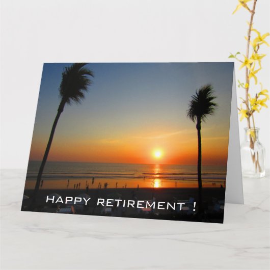 Sonnenuntergangspalmen Karte (Gelbe Blume)