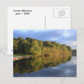 Sonnenuntergangsreflektionen Postkarte (Vorne/Hinten)