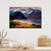 Sonnenuntergangsreflexionen Poster (Küche)