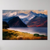 Sonnenuntergangsreflexionen Poster (Vorne)