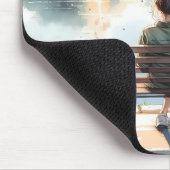 Sonnenuntergangsreflexionen Seeszene Mousepad (Ecke)