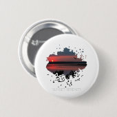 Sonnenuntergangsruhe | Abendliche Lagune Button (Vorne & Hinten)