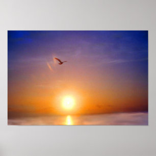 Sonnenuntergangsruhe Poster