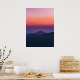 Sonnenuntergangsschichten Poster