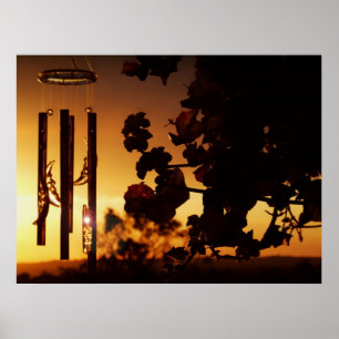 Sonnenuntergangsschild Poster