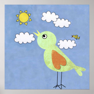 Sonnenuntergangsschild Poster