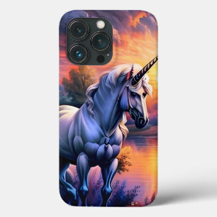 Sonnenuntergangssee Fluss Einhorn Sieben Case-Mate iPhone Hülle