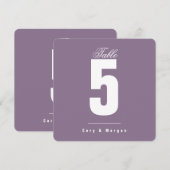 Sonnenuntergangssehen | LILA |Tischnummer (Vorne/Hinten)