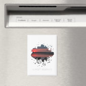 Sonnenuntergangsserenität | Abendliche Lagune Magnet (In Situ (Geschirrspüler))