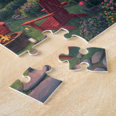 Sonnenuntergangsserenität am See Puzzle (Seite)