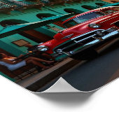 Sonnenuntergangsspaziergang im alten Havanna Poster (Ecke)