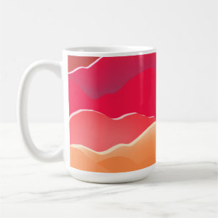 Sonnenuntergangsspitzen Moderne Papierkollektion K Kaffeetasse
