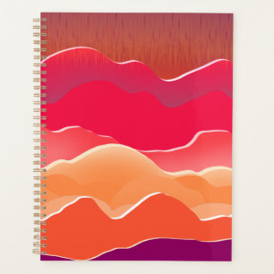 Sonnenuntergangsspitzen Moderne Papierkollektion K Planer