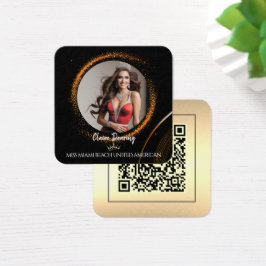 Sonnenuntergangsstaub-QR-Code-Foto-Profilkarte