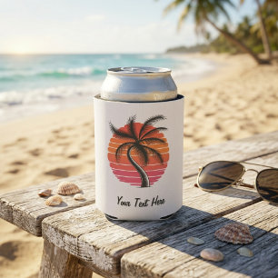 Sonnenuntergangsstrand Palmenbaum Sommerurlaub Ben Dosenkühler