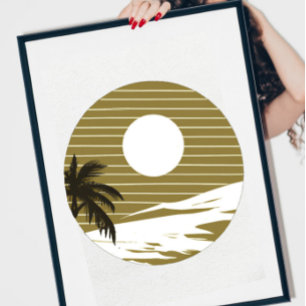 Sonnenuntergangsstrand Poster