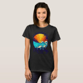 Sonnenuntergangsstrand Retro St  Augustine Florida T-Shirt (Vorne ganz)