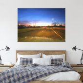 Sonnenuntergangsstraße Leinwanddruck (Insitu (Schlafzimmer))