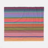 Sonnenuntergangsstreifen Fleecedecke (Vorderseite (Horizontal))