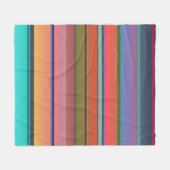 Sonnenuntergangsstreifen Fleecedecke (Vorderseite (Horizontal))