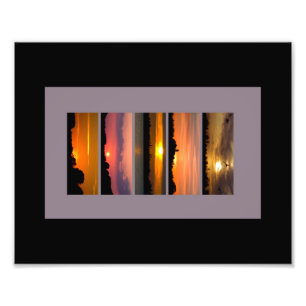 Sonnenuntergangsstreifen Fotodruck