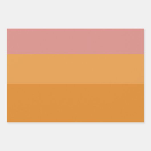 Sonnenuntergangsstreifen Geschenkpapier Set (Vorderseite 2)
