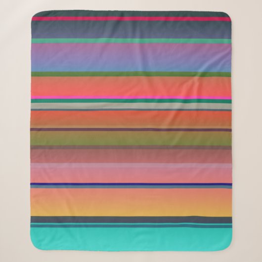 Sonnenuntergangsstreifen Sherpadecke (Vorderseite)