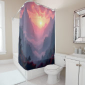 Sonnenuntergangstal Duschvorhang (Beispiel)