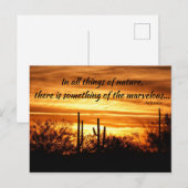 Sonnenuntergangsuntergänge Postkarte (Vorne/Hinten)