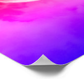 Sonnenuntergangswolf-Poster Poster (Ecke)