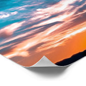 Sonnenuntergangswolken Poster (Ecke)