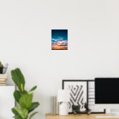Sonnenuntergangswolken Poster (Heimbüro)