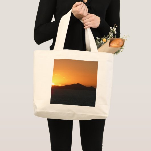 Sonnenuntergangtasche Jumbo Stoffbeutel (Vorderseite (Produkt))