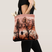 Sonnenuntergangwolf Tasche (Von Nahem)