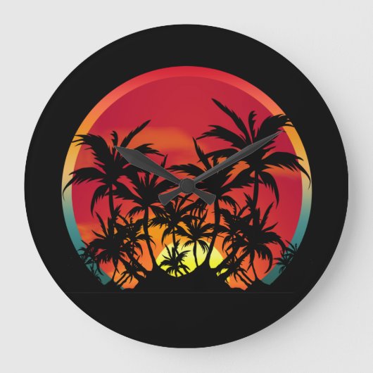 SONNENUNTERNEHMEN GROßE WANDUHR (Vorderseite)