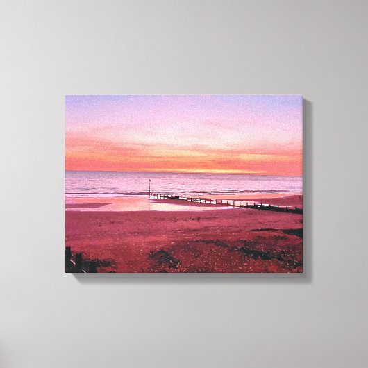 SONNENUNTERNEHMEN LEINWANDDRUCK (Vorderseite)